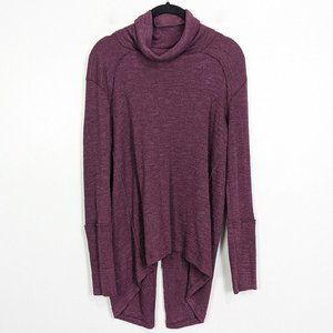 Free People Split Back Turtleneck in Purple Size S